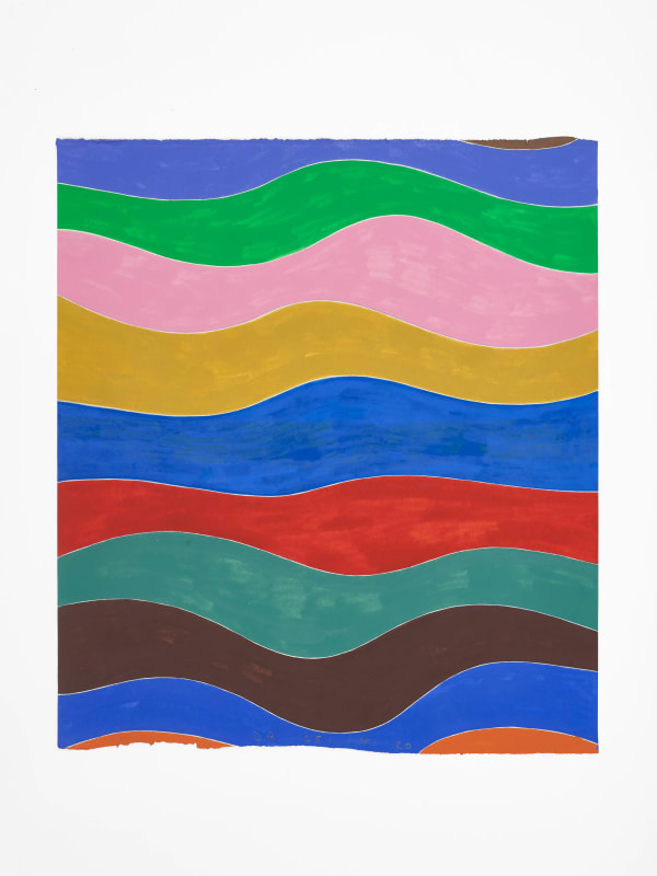 David Austen 28.4.20, 2020 gouache on paper 35 x 30 cm 13 3/4 x 11 3/4 in (paper) 42.6 x 37.5 cm 16 3/4 x 14 3/4 in (framed)