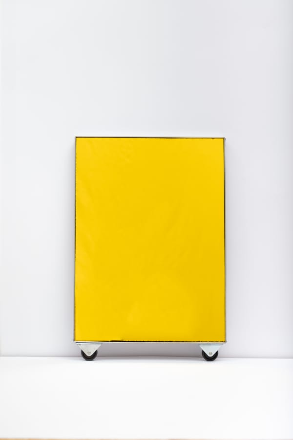 David Batchelor I Love Kings Cross and Kings Cross Loves Me 17a, 2018 acrylic, metal and wheels 43 x 29 x 2.5 cm