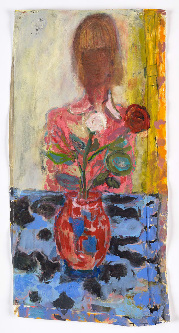Lorna Robertson The violinist , 2020 oil on paper 44.7 x 22 cm 17 5/8 x 8 5/8 in (paper size)