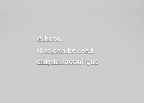 Katie Paterson IDEAS - (A book that can be read only in moonlight), 2021 Micro-waterjet-cut Sterling Silver Edition of 3, this is 1/3 11.1 x 22 x 0.3 cm 4 3/8 x 8 5/8 x 1/8 in