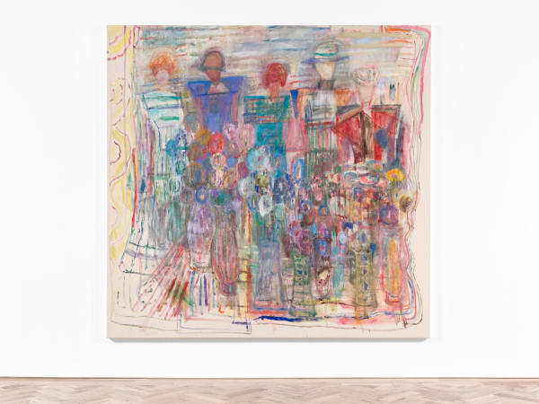 Lorna Robertson We are the robots, 2022 oil on canvas 256 x 246 cm 100 3/4 x 96 7/8 in