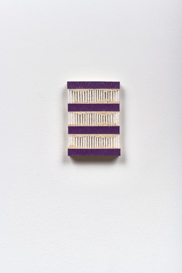 Brandon Logan Go Again , 2023 Acrylic and string 12.5 x 8.5 cm 4 7/8 x 3 3/8 in