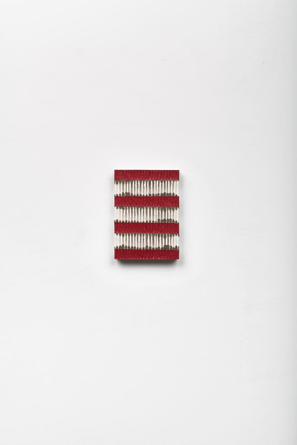 Brandon Logan Parisian, 2024 acrylic and string 13.5 x 10 cm 5 1/4 x 4 in