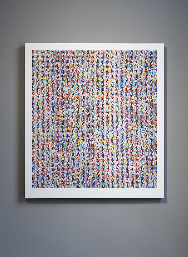 James Hugonin Elliptical Variant V, 2017 oil and wax on board 110.3 x 98 cm 43 3/8 x 38 5/8 in
