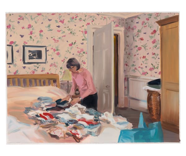 Caroline Walker Study for Preparing for Laurie, 2023 oil on paper 52.8 x 67.3 cm (framed) 20 3/4 x 26 1/2 in