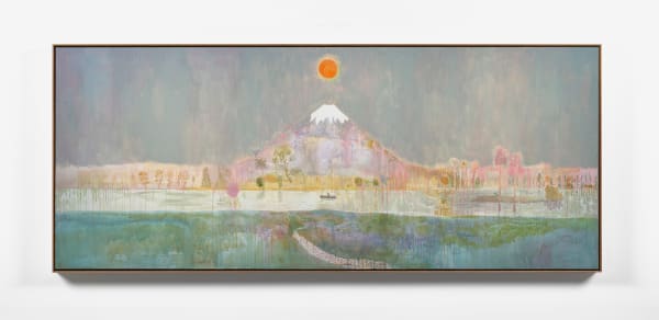 Andrew Cranston, Mount Fuji (backdrop for a puppet show), 2024