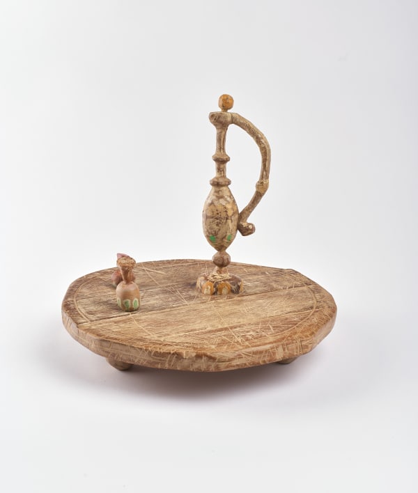 Joel Tomlin Silvan, 2024 wood, tempera and beeswax 31 x 34 x 35 cm 12 1/4 x 13 3/8 x 13 3/4 in