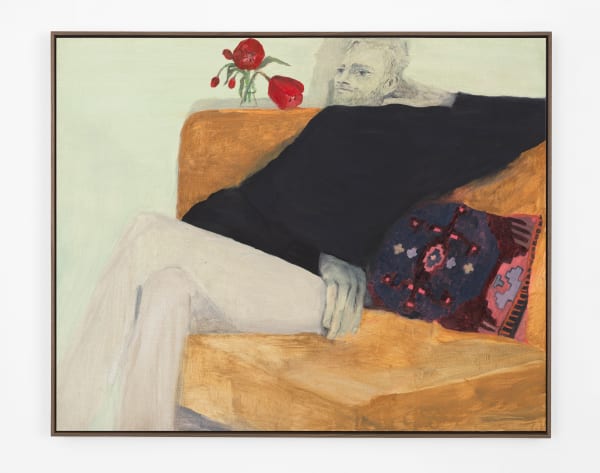 Aubrey Levinthal, Couch with Man, 2025