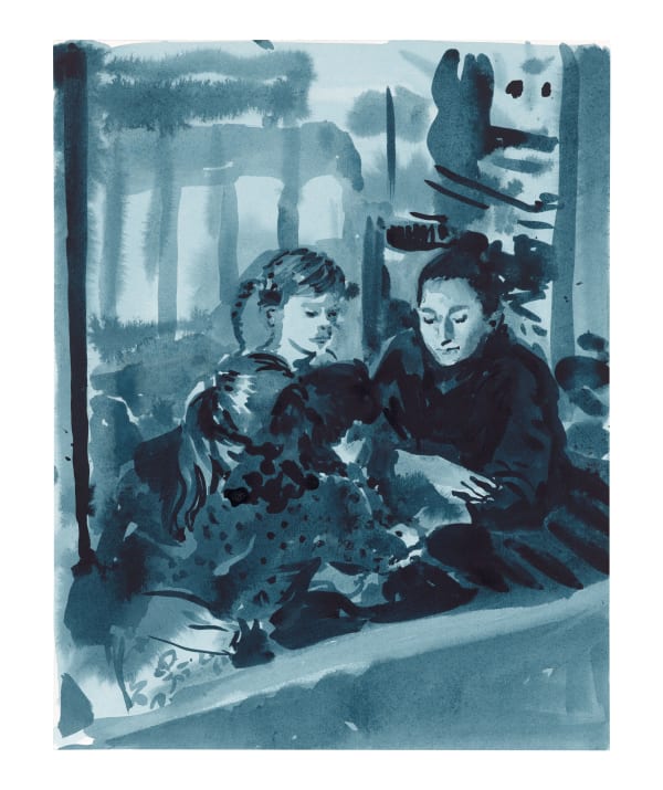 Caroline Walker Little Bugs 2, 2023 ink on paper 53.7 x 43.7 cm (framed) 21 1/8 x 17 1/4 in