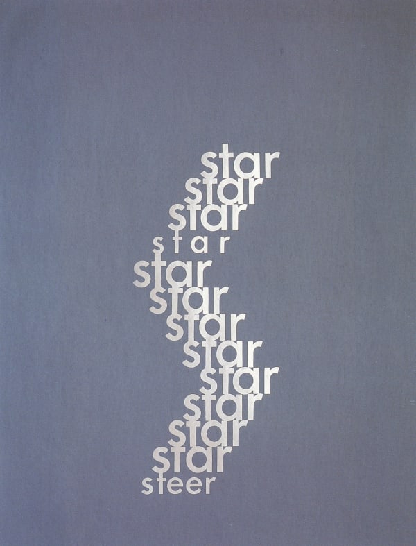 Ian Hamilton Finlay, Star / Steer, 1968