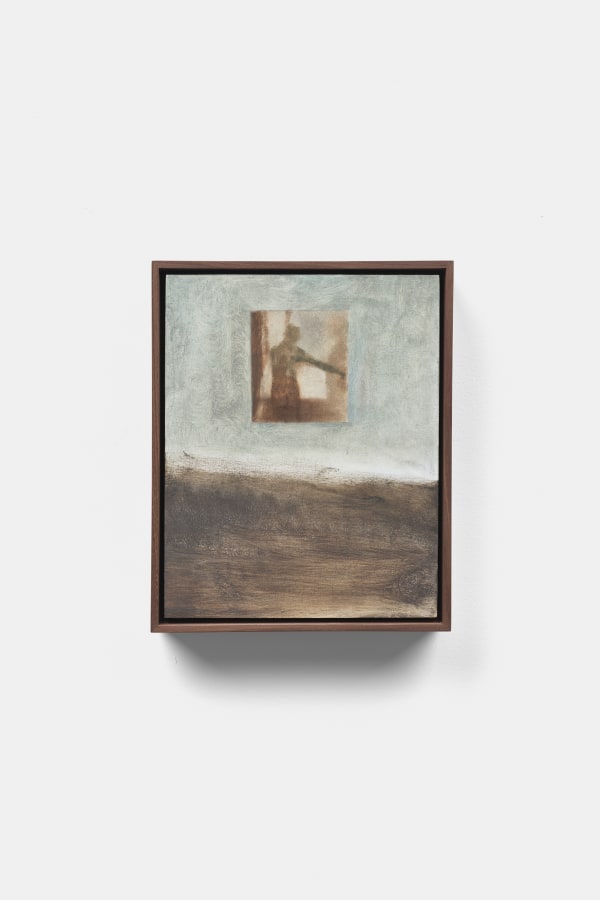 Ellen Siebers Breaker, 2025 oil on birch panel 27.4 x 22.3 cm (frame) 10 3/4 x 8 3/4 in