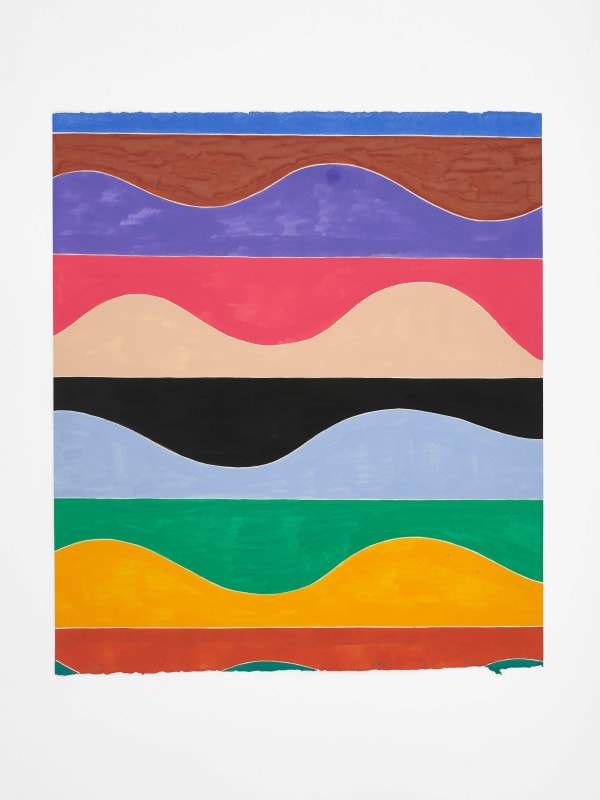 David Austen 24.5.20, 2020 gouache on paper 35 x 30 cm 13 3/4 x 11 3/4 in (paper) 42.6 x 37.5 cm 16 3/4 x 14 3/4 in (framed)