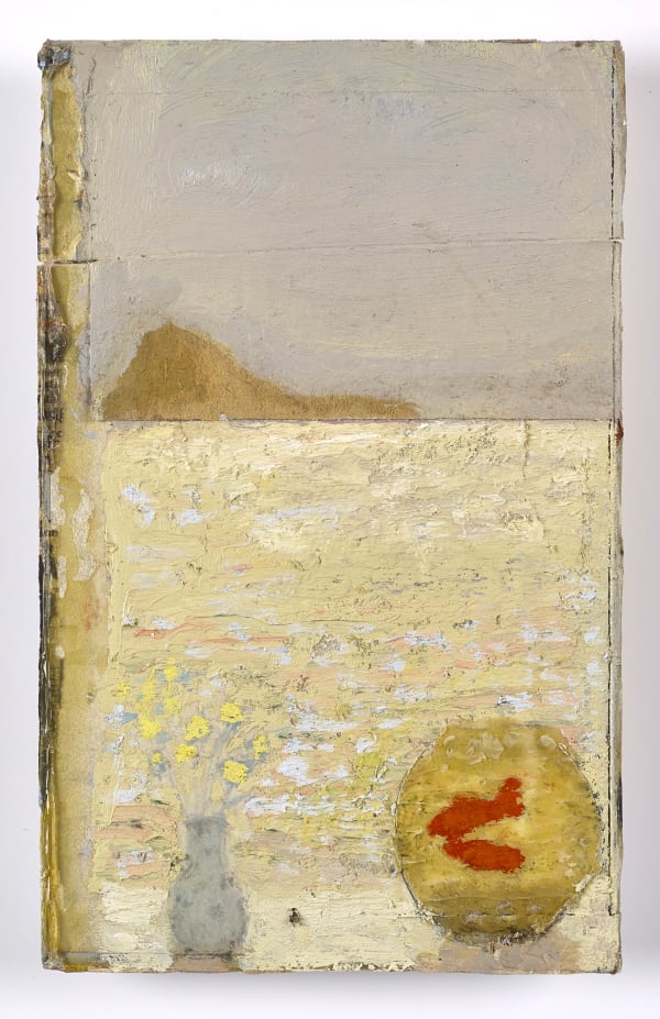 Andrew Cranston Craigie's Return, 2019 oil and varnish on hardback book cover 22 x 14 cm 8 5/8 x 5 1/2 in Private collection