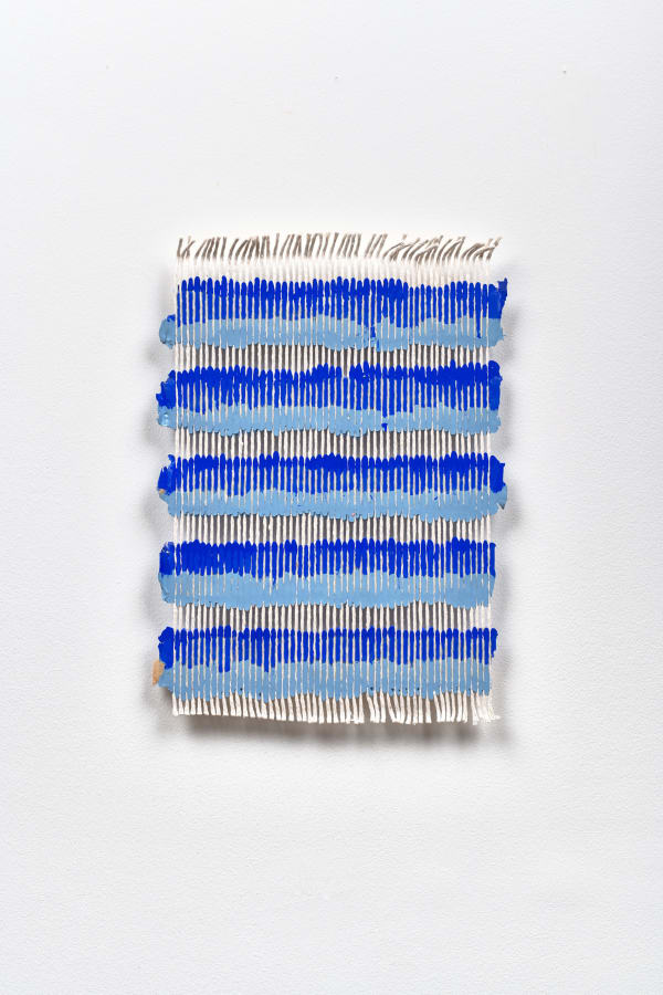 Brandon Logan Night Boat, 2023 Acrylic and string 32 x 22.5 cm 12 5/8 x 8 7/8 in