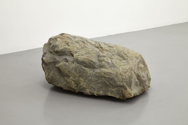 Alicja Kwade Stellar Day, 2013 stone, motor, cable stone: 90 x 70 x 45 cm motor: 40 x 12.5 x 40 cm