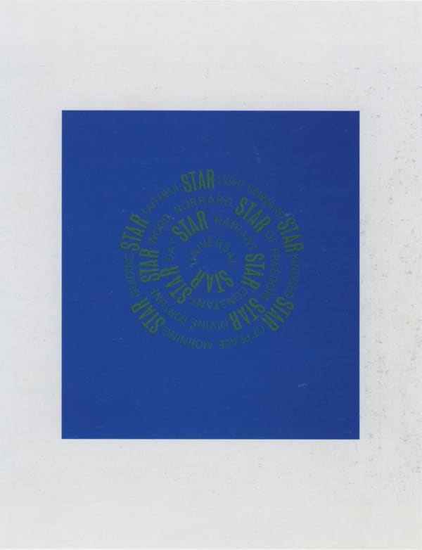 Ian Hamilton Finlay, Sea Poppy 2, 1968