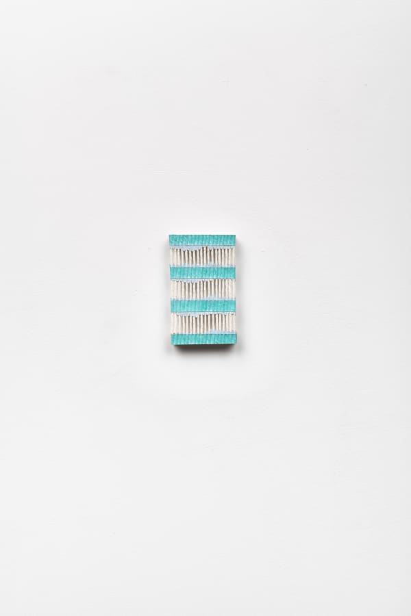 Brandon Logan Once Known, 2024 acrylic and string 12 x 7 cm 4 3/4 x 2 3/4 in