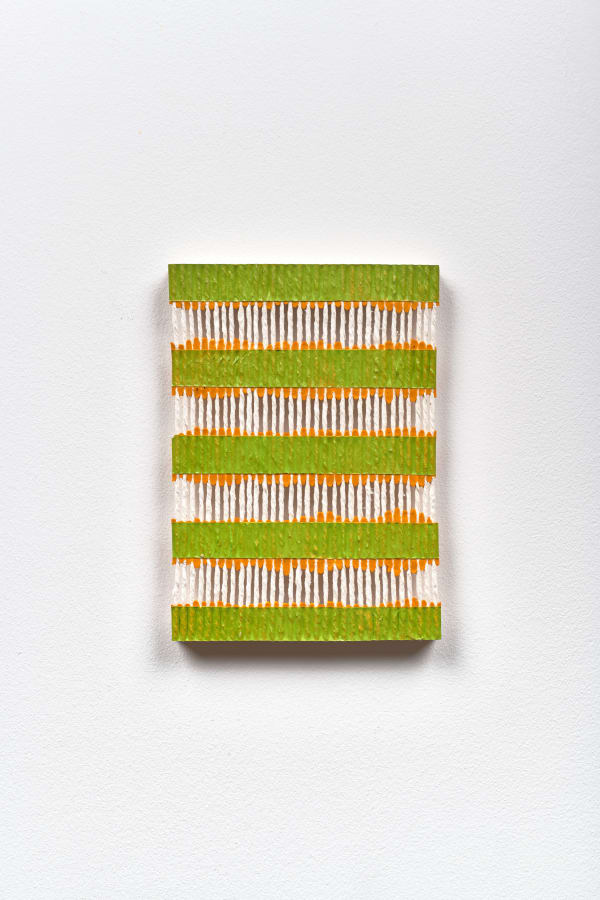 Brandon Logan Canal, 2023 Acrylic and string 19 x 13.5 cm 7 1/2 x 5 1/4 in