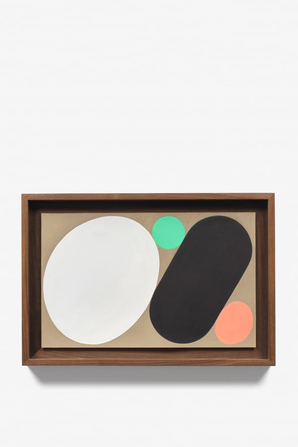 Charles Avery Study for Reclining Nude OR Old Man, 2025 acrylic on paper 34.3 x 50.1 cm (frame) 13 1/2 x 19 3/4 in