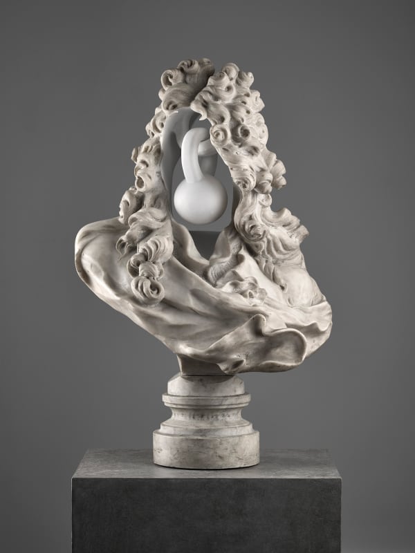Jonathan Owen Untitled, 2019 19th century marble bust with further carving 76.5 x 46 x 30 cm 30 1/8 x 18 1/8 x 11 1/8 in