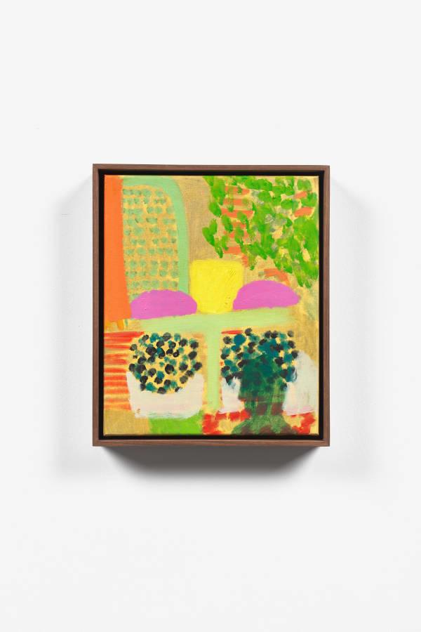 Phoebe Unwin Sun, 2025 acrylic and oil on canvas 32.7 x 27.6 cm (frame) 12 7/8 x 10 7/8 in