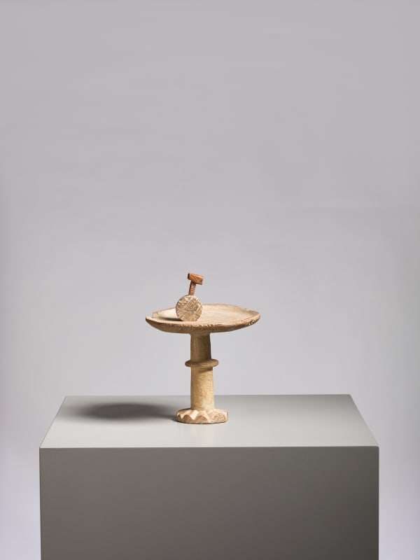 Joel Tomlin Tableau 01, 2023 found wood and beeswax with tempera paint 22 x 17 cm 8 5/8 x 6 3/4 in