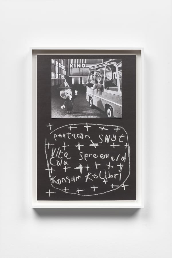 Richard Forster Das Sandmännchen, DDR #7 (KINO cinema), 2020-2023 pencil and acrylic on card 53.7 x 38.2 cm (frame) 21 1/8 x 15 in