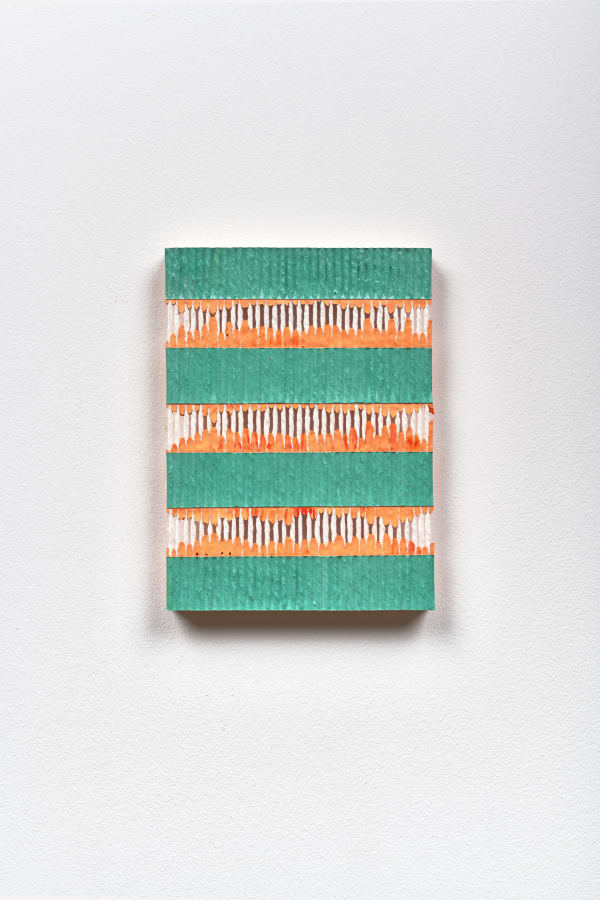 Brandon Logan Dampening, 2023 Acrylic and string 18.5 x 13.5 cm 7 1/4 x 5 1/4 in
