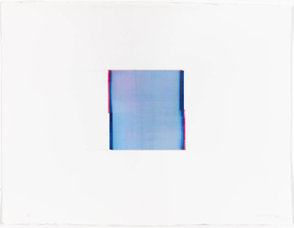 Callum Innes, Sapphire Blue / Opera Rose, 2022