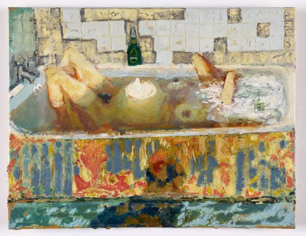 Andrew Cranston Dreams of the everyday, 2018 oil and varnish on hardback book cover 20.7 x 26.9 cm 8 1/8 x 10 5/8 in
