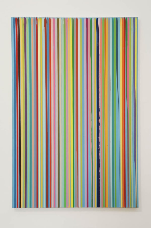 Ian Davenport, Study for Poured Lines: The Simpsons, 2008