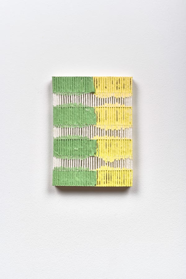 Brandon Logan Kiss 10, 2023 Acrylic and string 18.5 x 13.5 cm 7 1/4 x 5 1/4 in