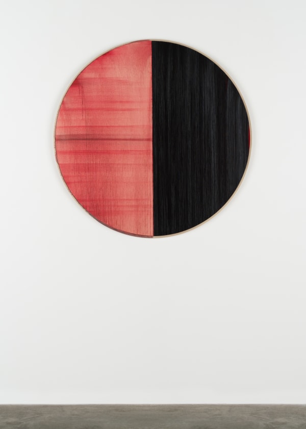 Callum Innes, Untitled Lamp Black / Alizarin Claret, 2023