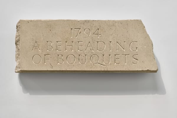 Ian Hamilton Finlay, 1794, A Beheading of Bouquets, 1987