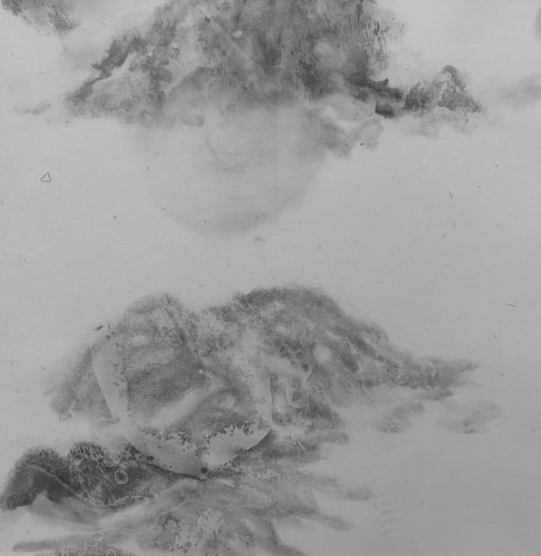 Bingyi 冰逸, Eight Views of Bewilderment 5: Moon River with Level Mountains 罔象八景之五:平山月河, 2021