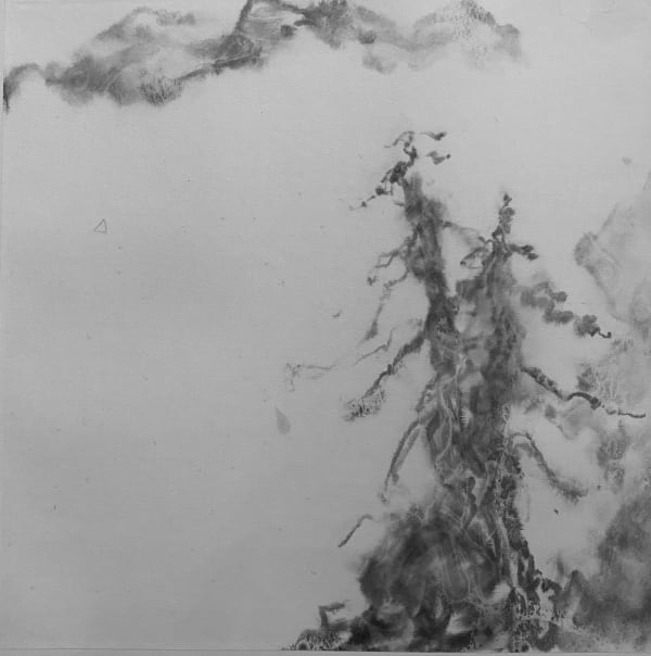 Bingyi 冰逸, Eight Views of Bewilderment 3: Wintry Forest with Double Trees 罔象八景之三:双树寒林, 2021
