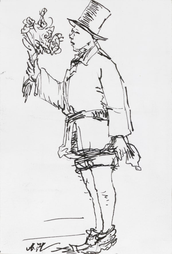 Yang Jiechang 杨诘苍, Young Man with Flowers 1924-2014 No. 2 花少年 1924-2014 2号, 2014