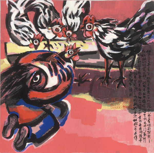 Chen Haiyan 陈海燕, White Chickens 白色鸡, 2017