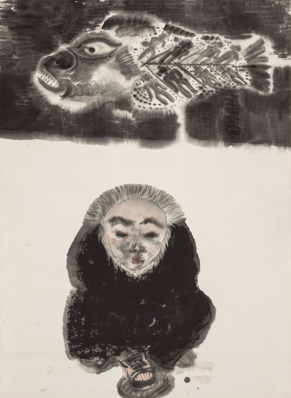 Li Jin 李津, Fish and Man 鱼与人, 1993