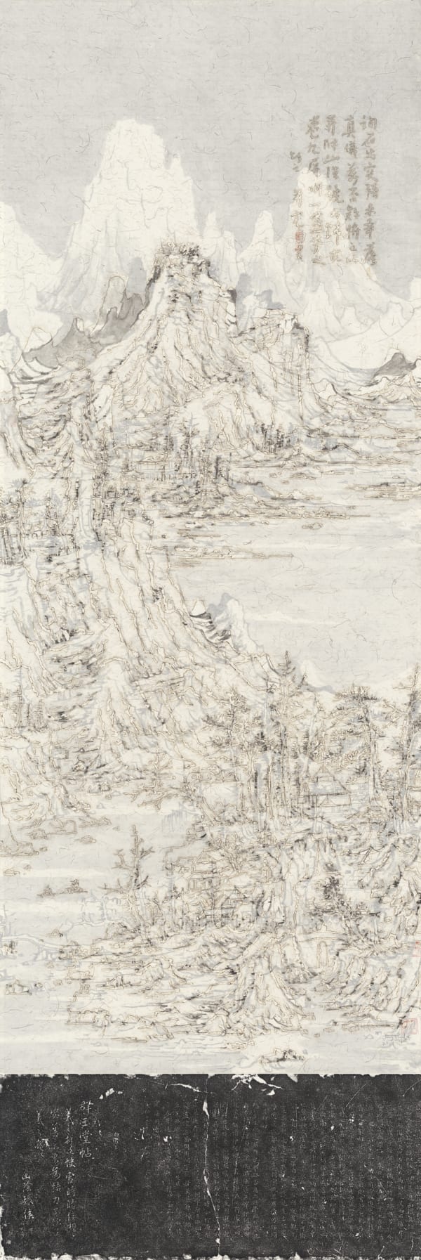 Wang Tiande 王天德, Snow on the Northern Mountains 北山积雪图, 2019