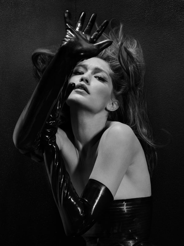 Albert Watson, Gigi Hadid in Black Gloves, New York City, 2019
