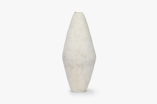 Wataru Myosyu 'Hakukoku' White Jar 白刻 壺, 2025 Ceramic