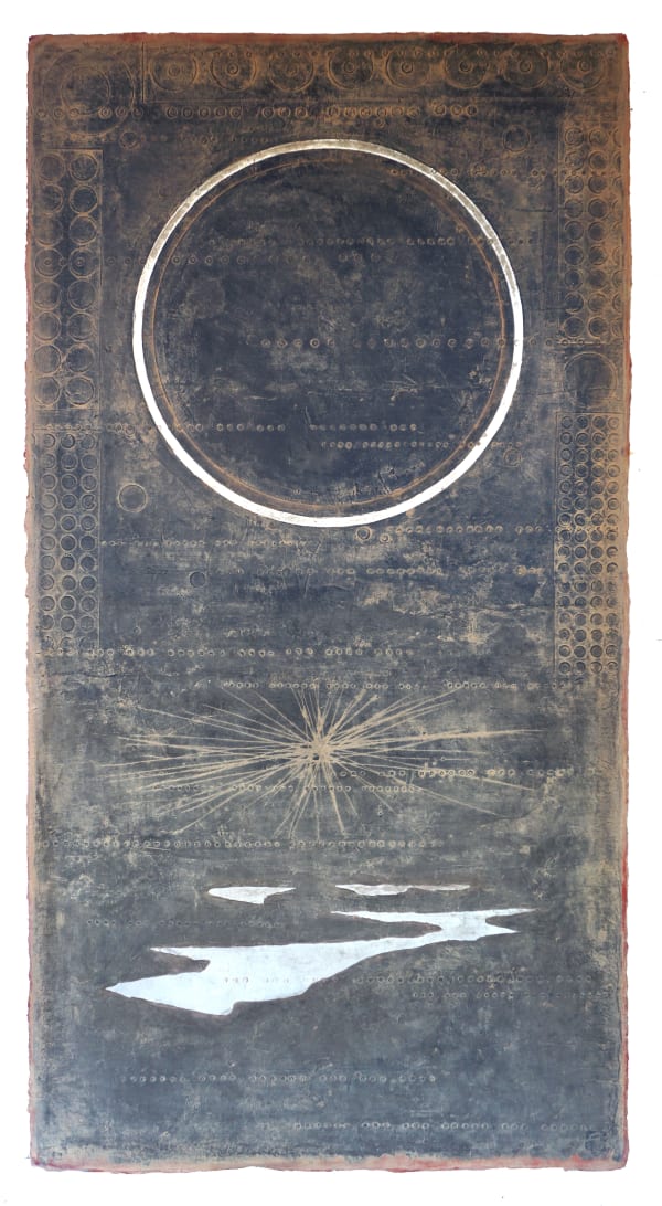 Ken Matsubara "Ei" Full Moon I 盈, 2024 Painting