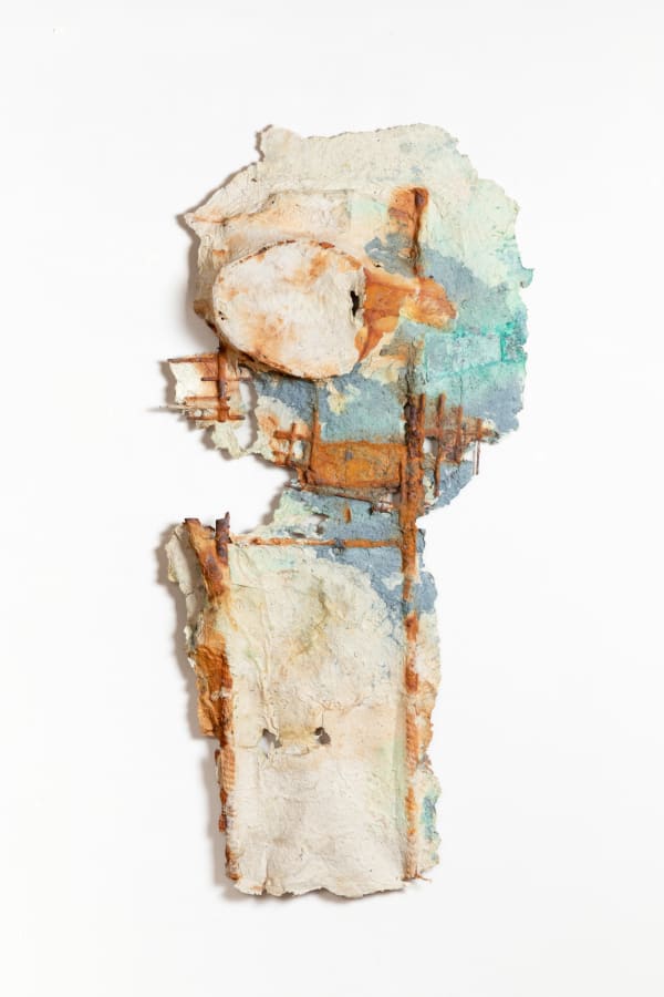 Yasue Maetake, Printed Oxidation and Indigo Blue on Fiber Relief III