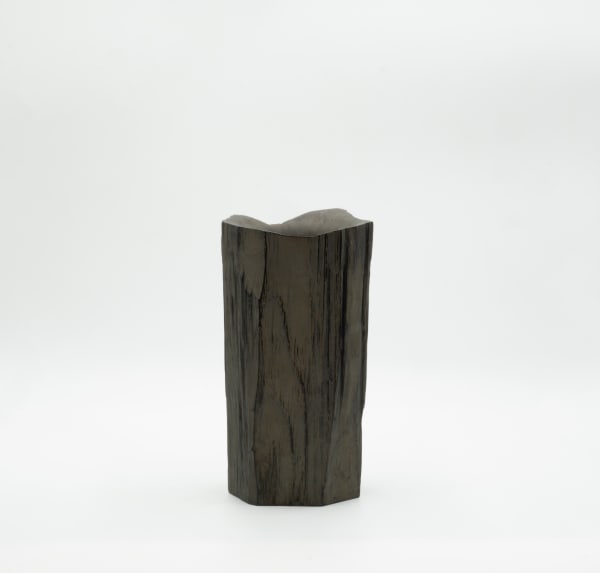 Jihei Murase Silver Hatchet-Shaved Flower Vase, 2022 Lacquer