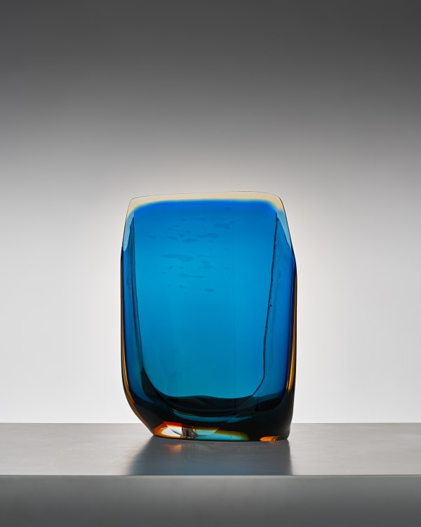 Blue Lametta | Laura de Santillana | Ippodo Gallery | Murano Glass | Japan and Italy
