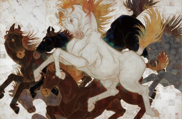 Daisuke Nakano 天翔ける Horse, 'Soaring in the Sky', 2021 Painting