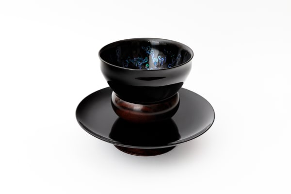 Hideyuki Fujisawa, 曜変天杢茶椀(真黒天杢台附)