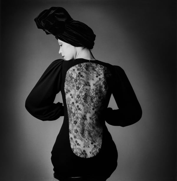 Jeanloup Sieff, Marina Schiano, dress by Yves Saint Laurent, Vogue Paris, 1970