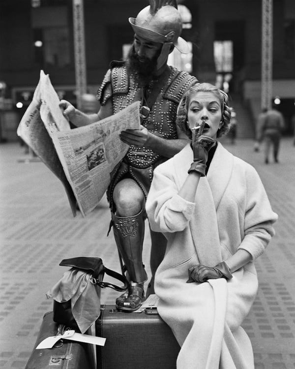 William Helburn, Jean Patchett and Centurion, Penn Station, New York, NY, 1955